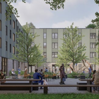 Legin Apartments at Portland Community College’s Southeast Campus, Bora Architecture & Interiors.