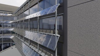 View of windows on new global campus